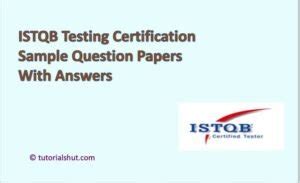 white box testing istqb solved paper|istqb question paper with answers.